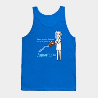 Aquarius Zodiac Sign Dates & Traits Tank Top